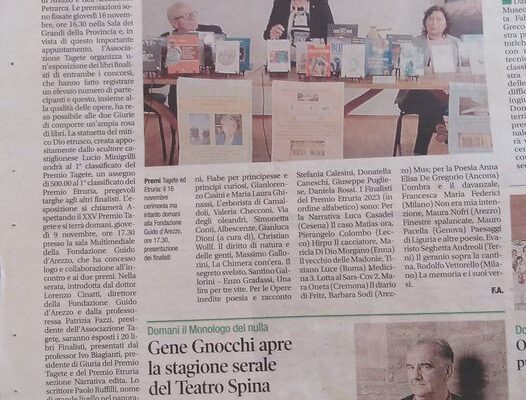 ARTICOLO CORRIERE AREZZO 7 NOVEMBRE